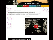 Tablet Screenshot of mariepaccou.com